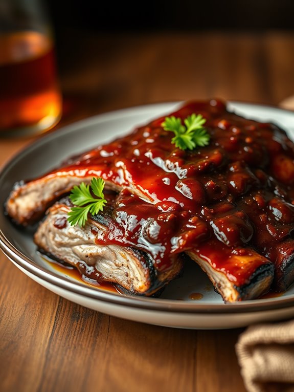 maple infused cider vinegar ribs