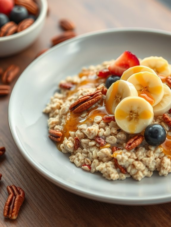 maple infused pecan oatmeal