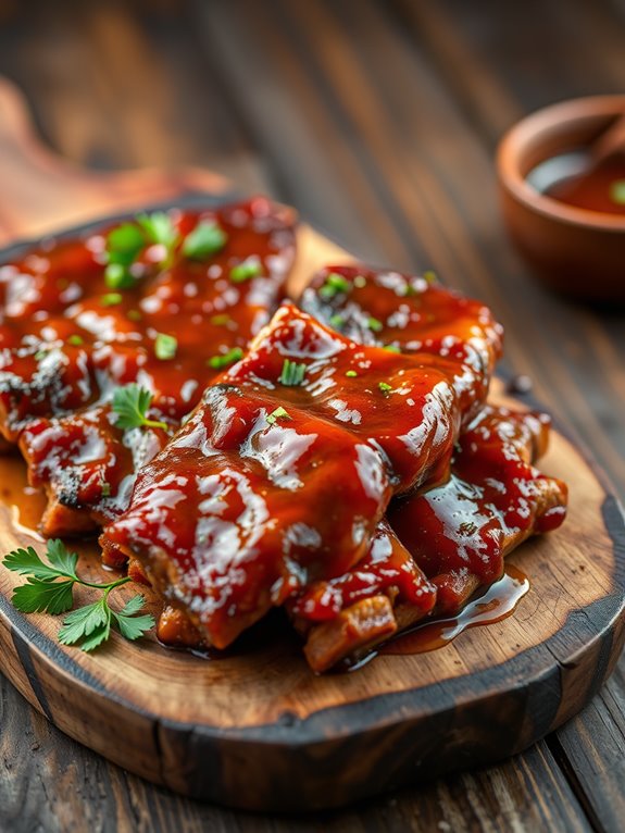 maple mustard glazed ribs