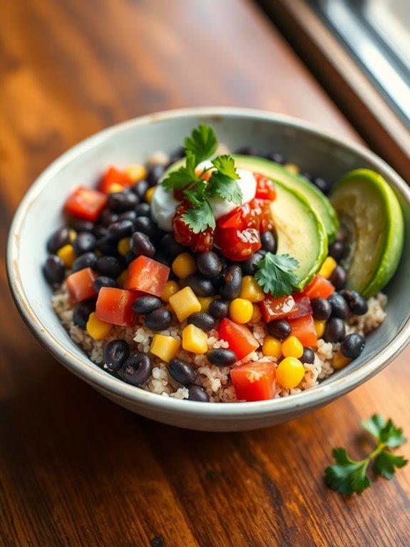 meatless black bean tacos