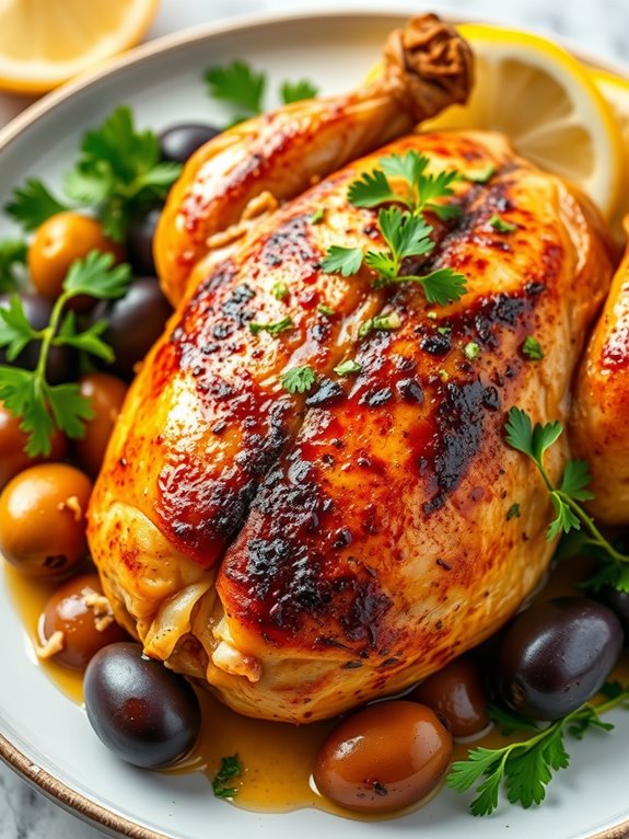 mediterranean chicken with olives