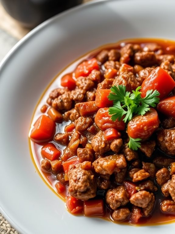 mediterranean ground lamb chili