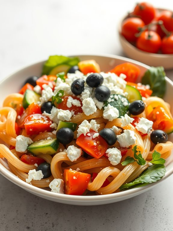 mediterranean inspired pasta dish