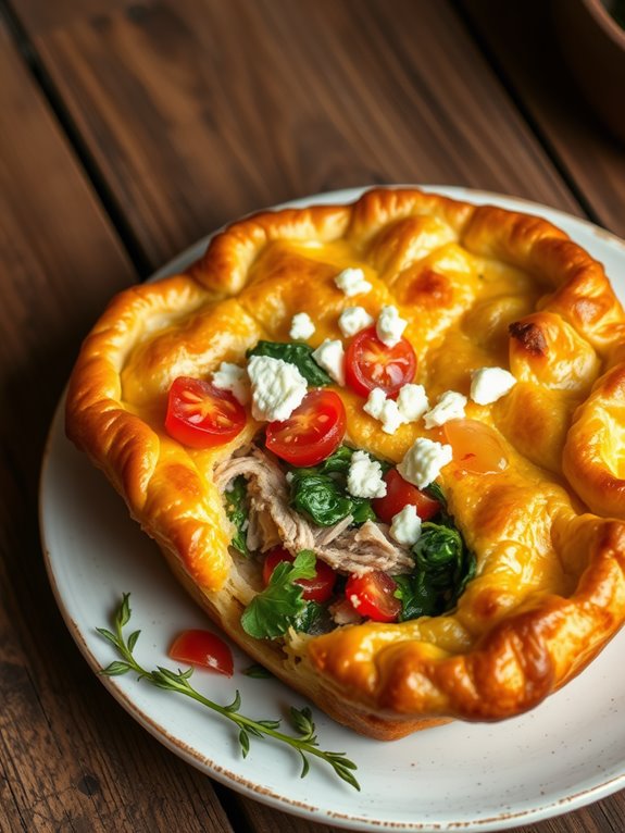 mediterranean inspired savory pie