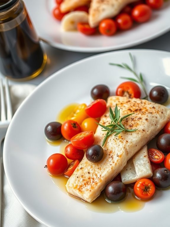 mediterranean snapper with olives