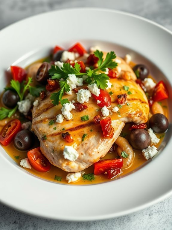 mediterranean style chicken dish