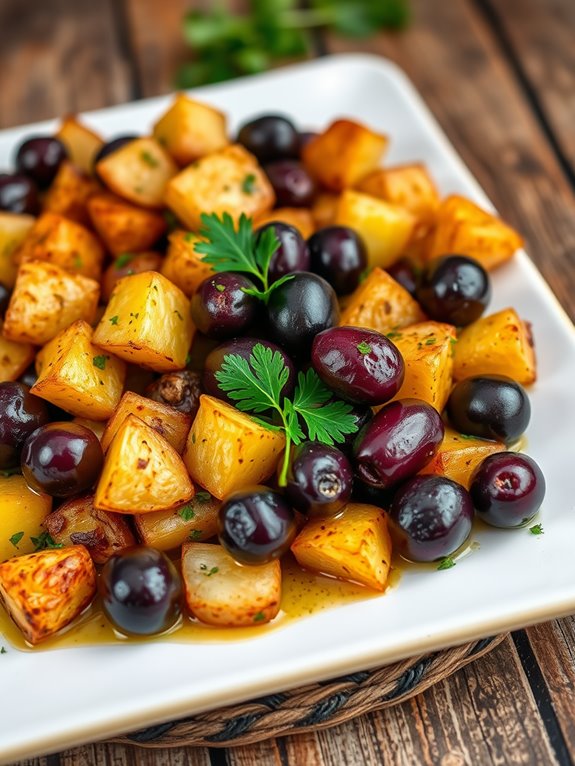 mediterranean style roasted potatoes