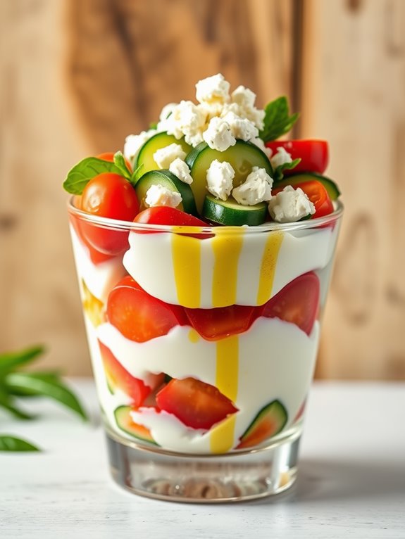 mediterranean yogurt layered delight