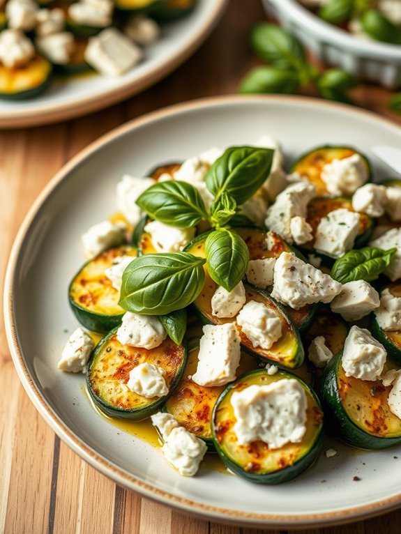 mediterranean zucchini feta dish