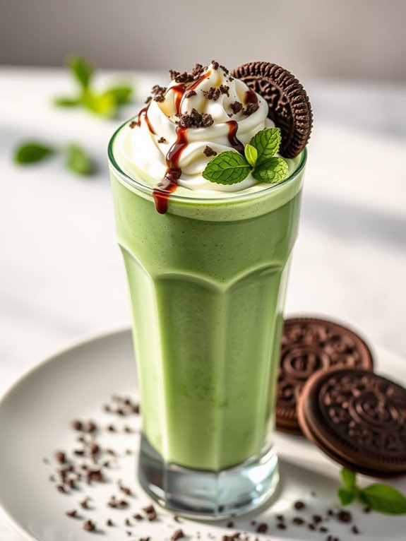 minty chocolatey cookie blend