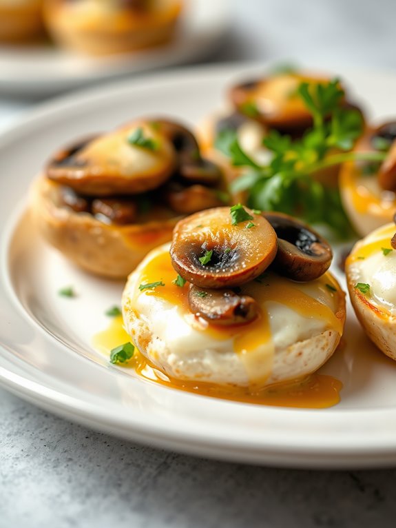 mushroom and swiss egg bites