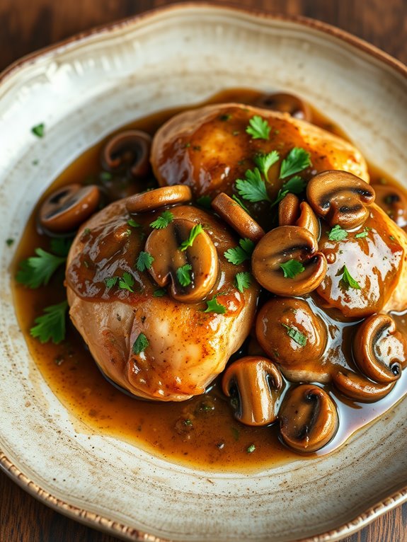 mushroom thyme chicken recipe