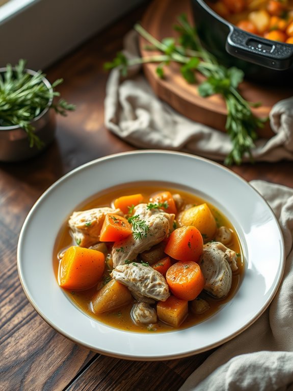 nourishing chicken vegetable stew