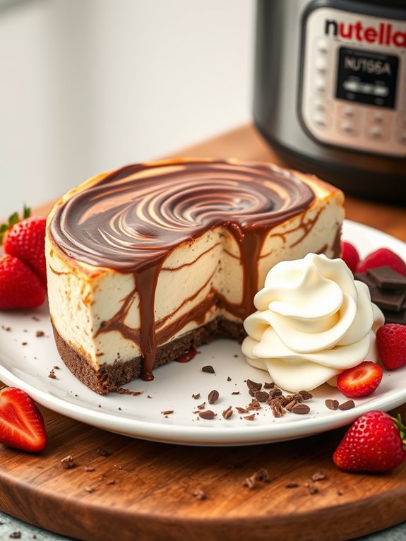 nutella cheesecake in instant pot