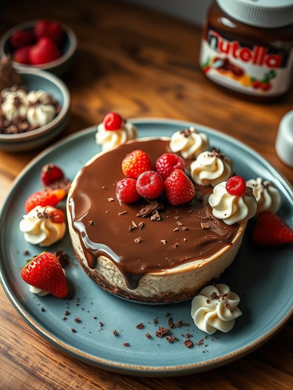 nutella cheesecake without baking