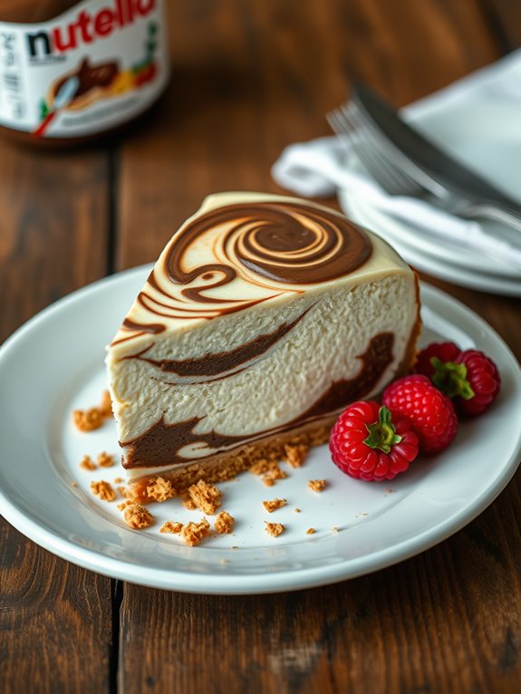 nutella infused cheesecake delight