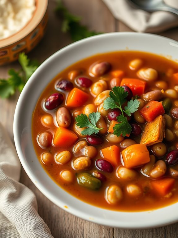 nutritious bean vegetable soup