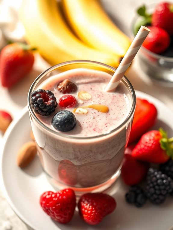 nutritious berry almond smoothie