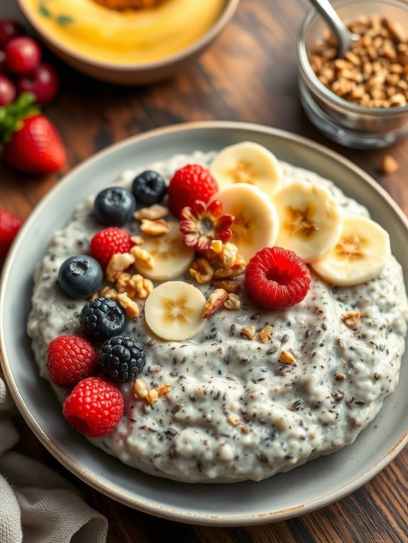 nutritious chia seed oats