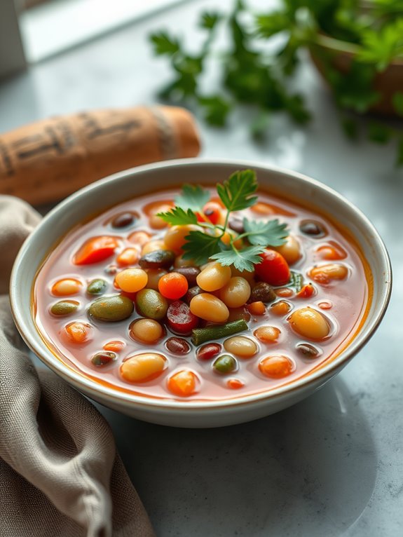 nutritious mixed bean soup