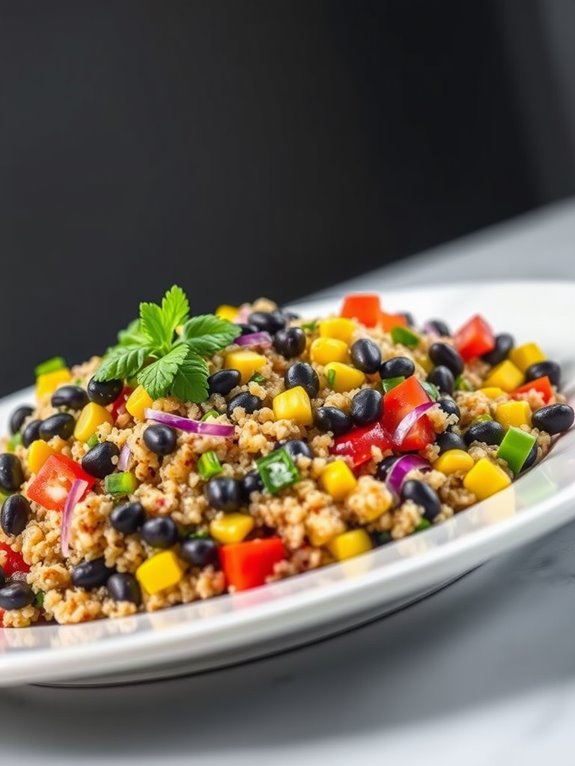 nutritious quinoa bean salad