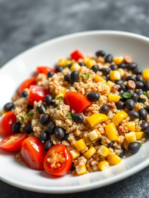 nutritious quinoa black bean salad