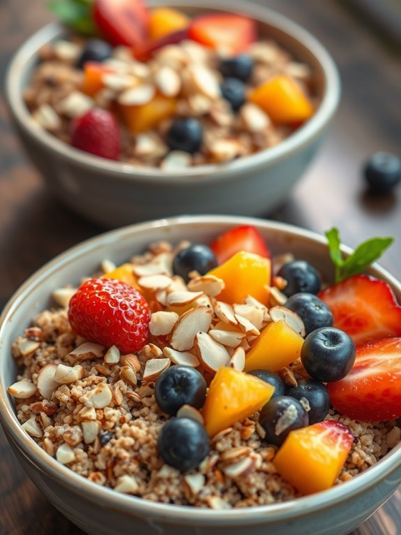 nutritious quinoa breakfast bowls