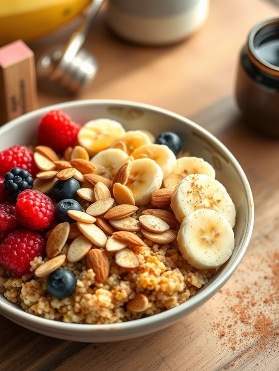 nutritious quinoa fruit bowl