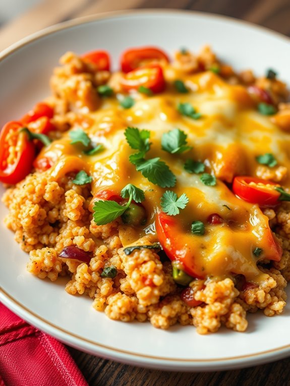 nutritious quinoa pasta bake