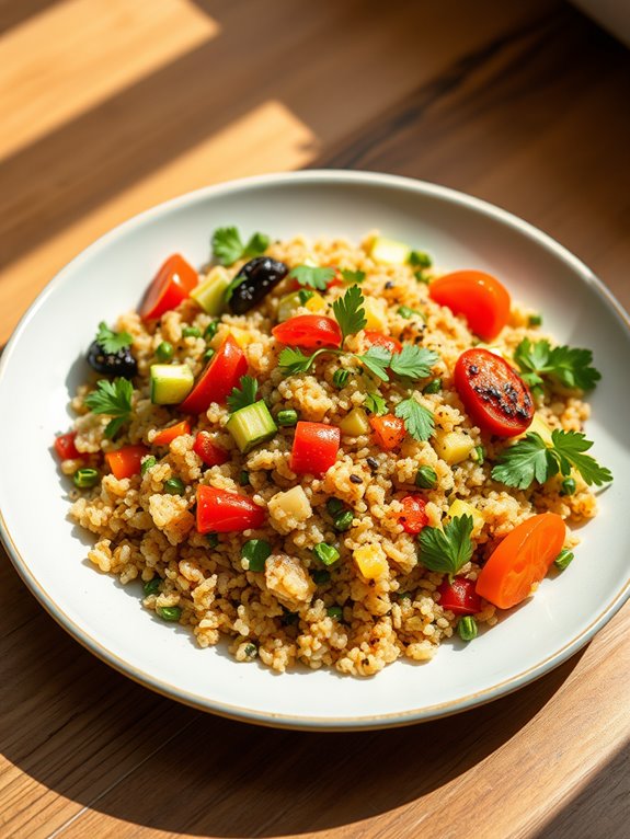 nutritious quinoa vegetable dish