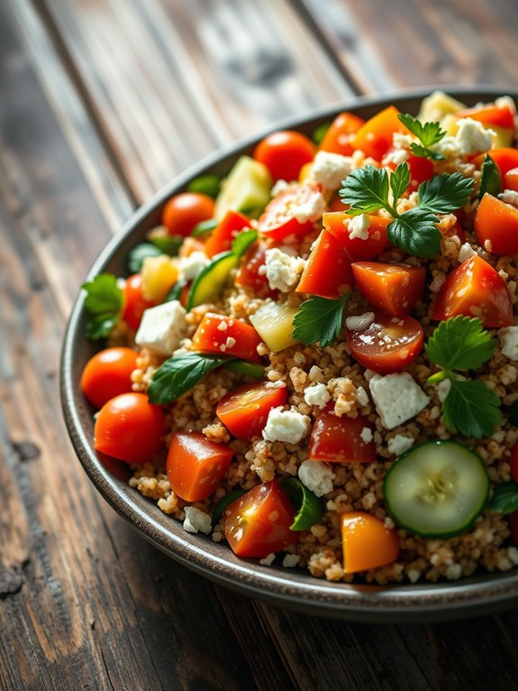 nutritious quinoa vegetable salad