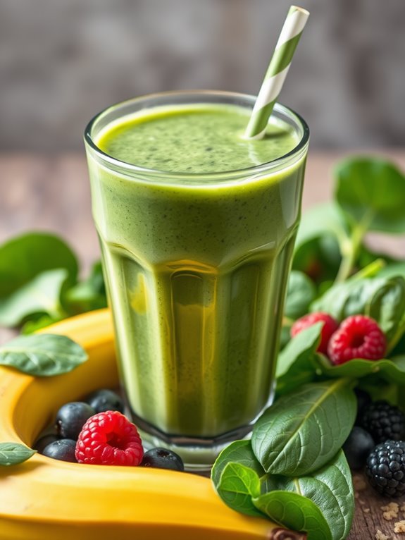nutritious spinach yogurt mix