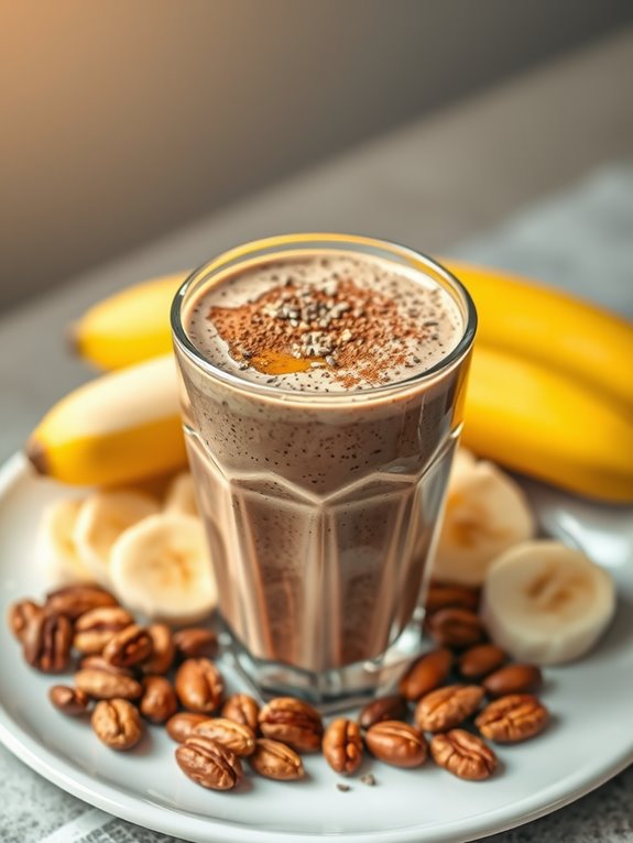 nutty banana cocoa smoothie