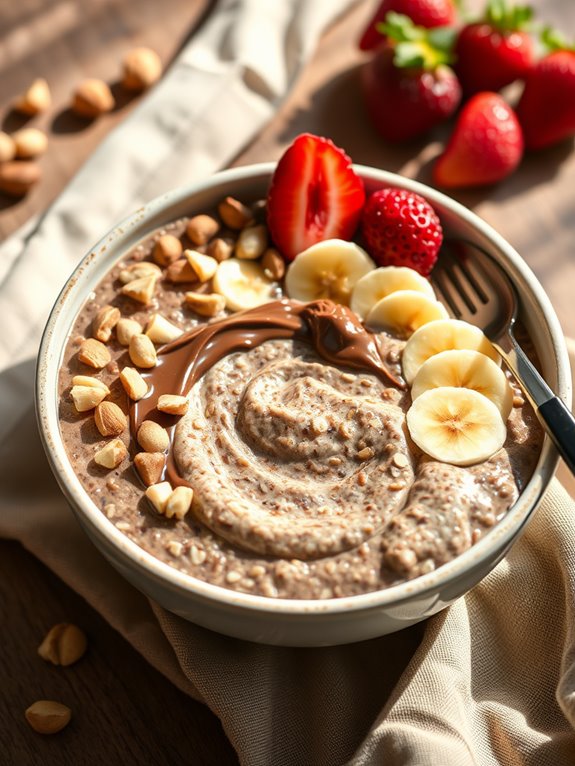 nutty chocolate oatmeal delight