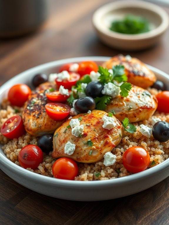 one pot greek chicken dish