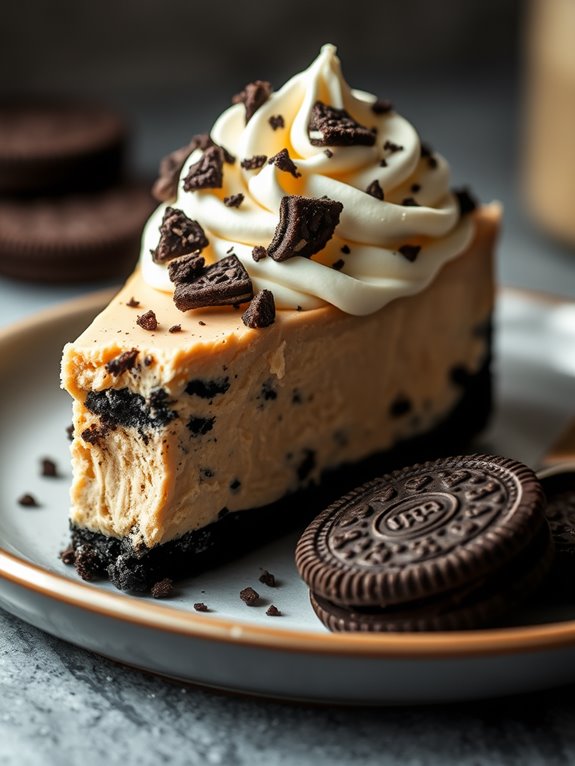 oreo cheesecake with peanut butter