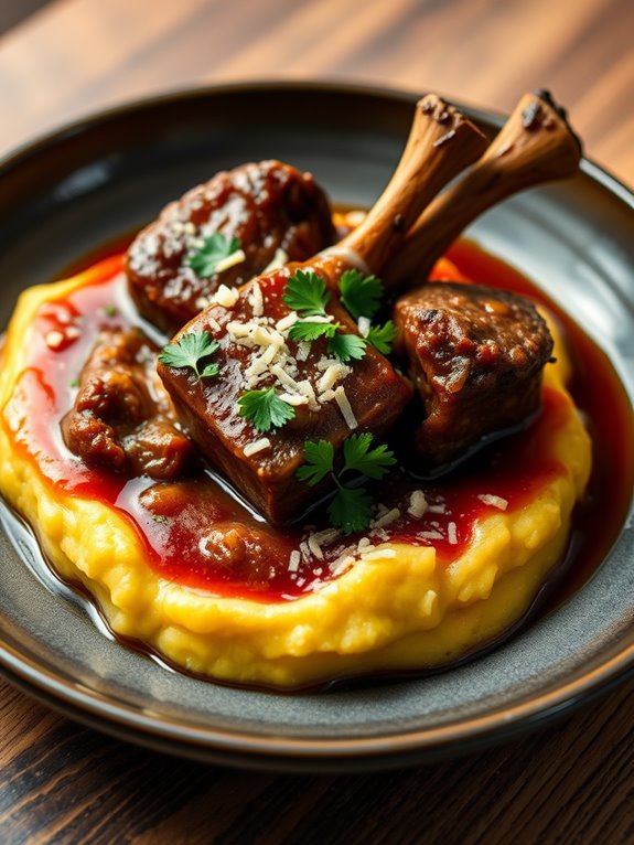 osso bucco with polenta