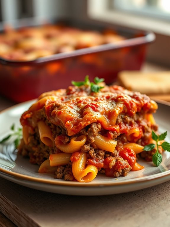 pasta cheese ground beef