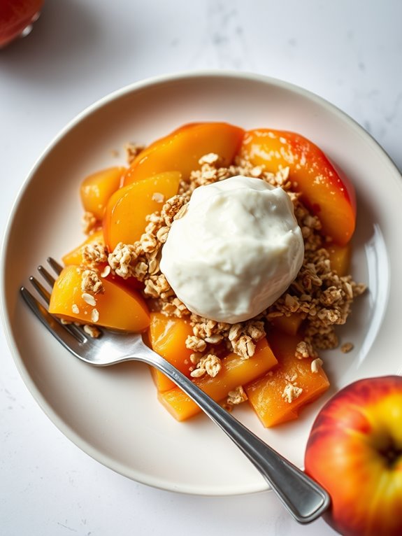 peach cobbler with oats