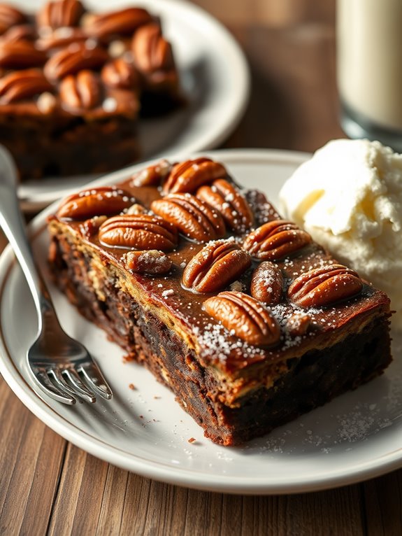 pecan pie brownie delight