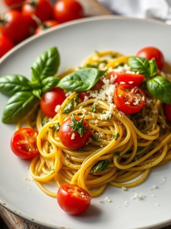 pesto spaghetti squash dish