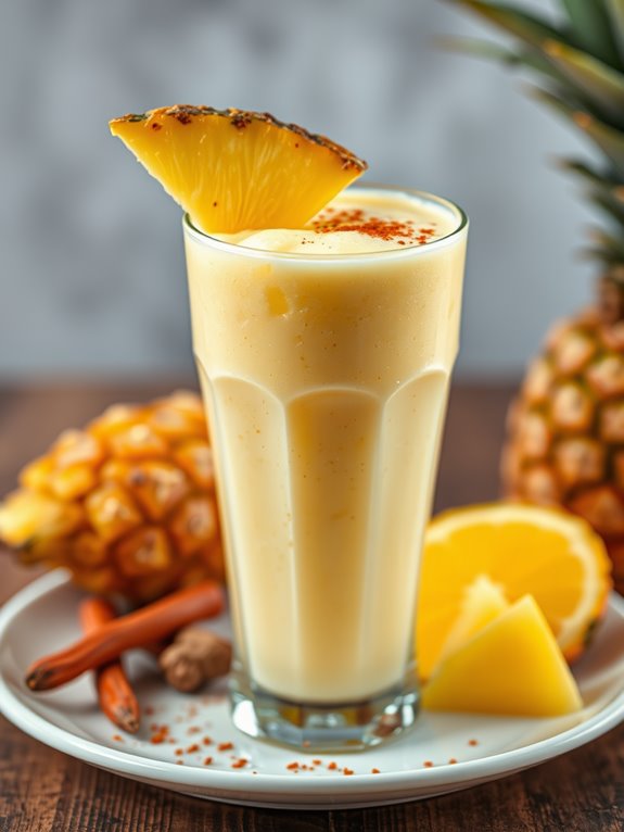 pineapple ginger spicy drink