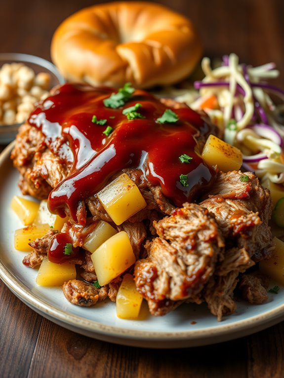 pineapple infused bbq pork