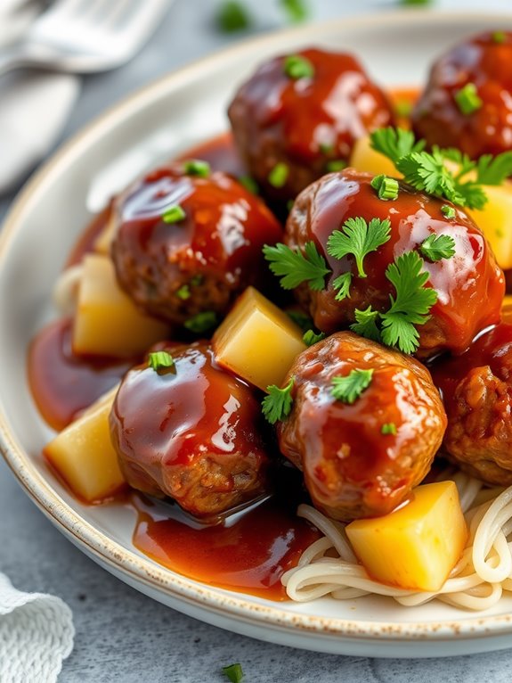 pineapple infused meatball recipe