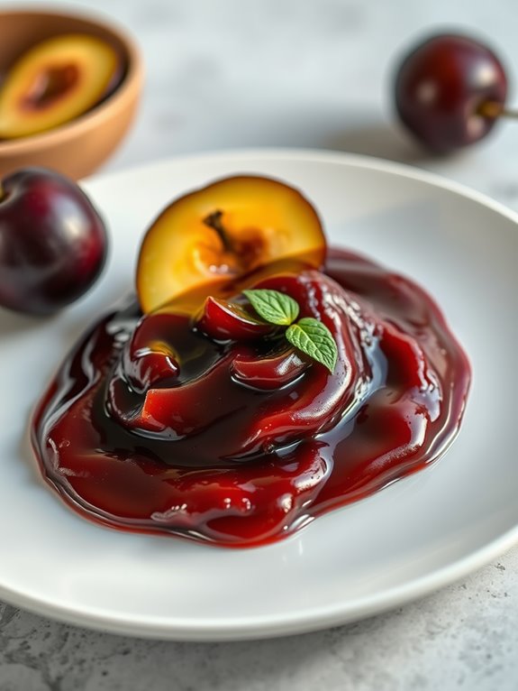 plum butter with vanilla