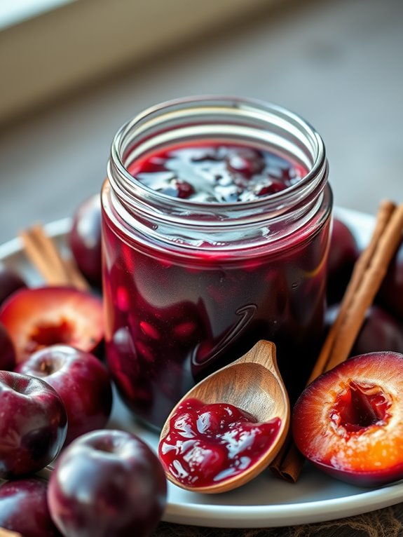 plum jam made easily