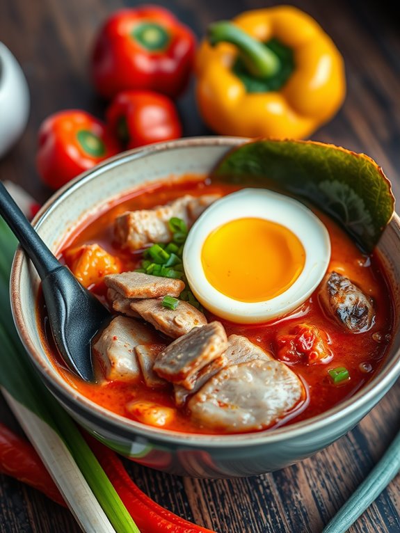 pork and vegetable ramen