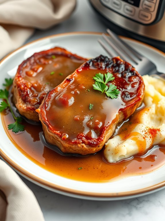 pork chops with gravy