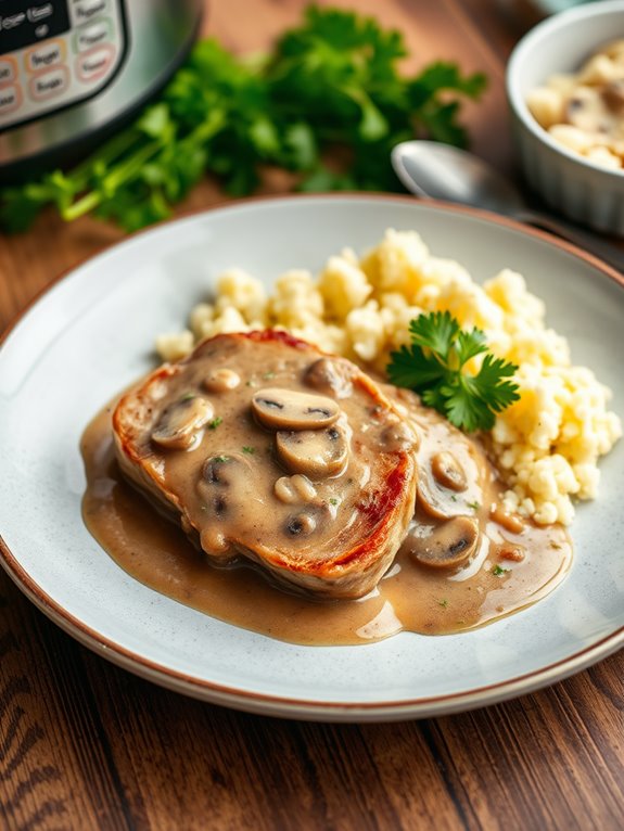 pork chops with mushroom sauce