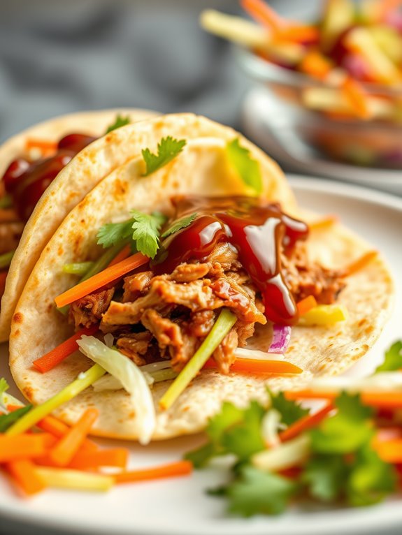 pork tacos with slaw